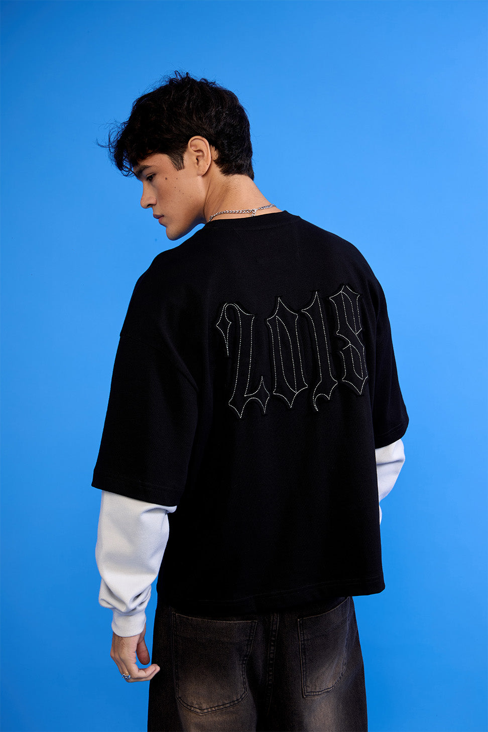 T-SHIRT TWOFOLD BLACK