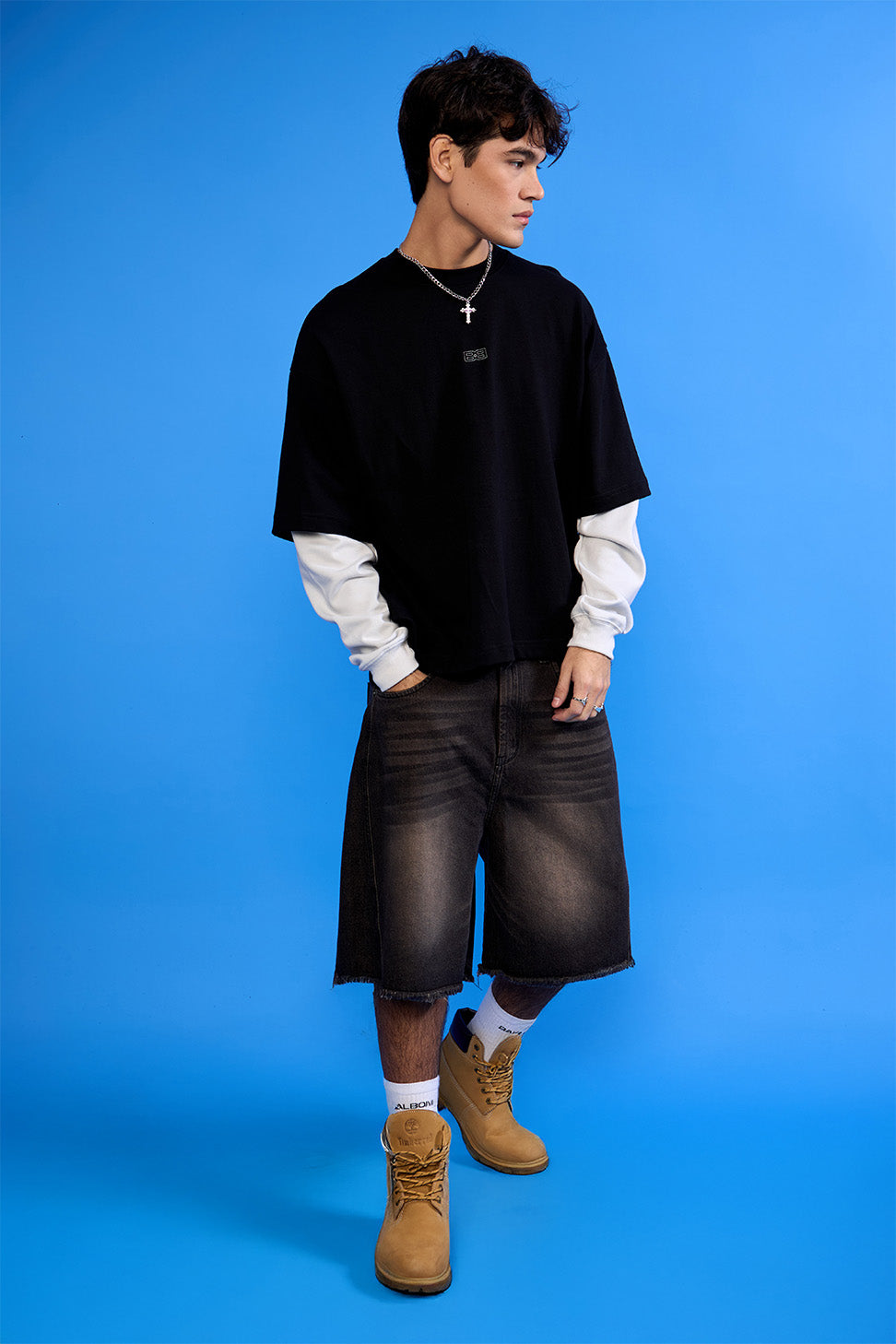 T-SHIRT TWOFOLD BLACK