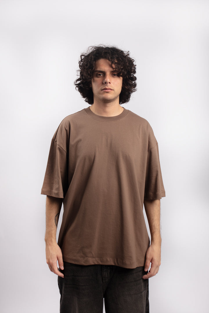 POLO OVERSIZE MARRON