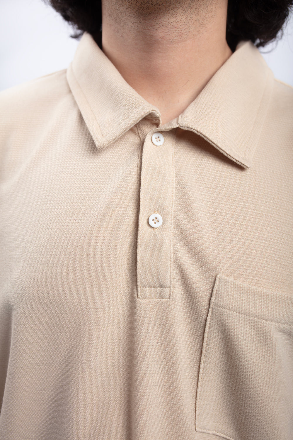 CAMISERO WAFFLE BEIGE