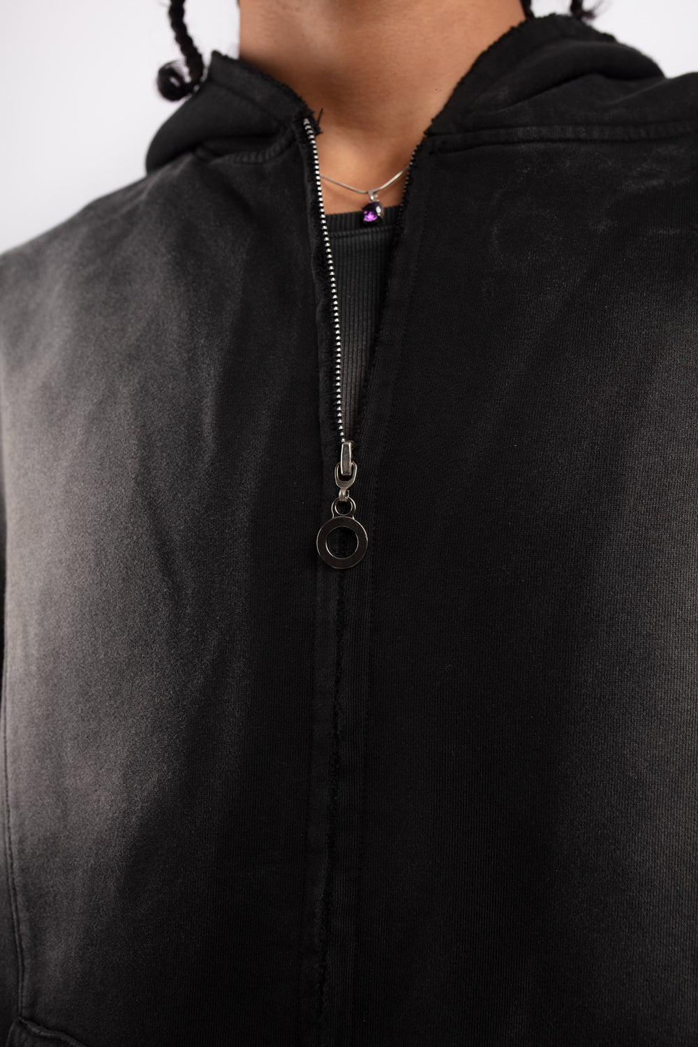 HOODIE ZIP STARTED BLACK