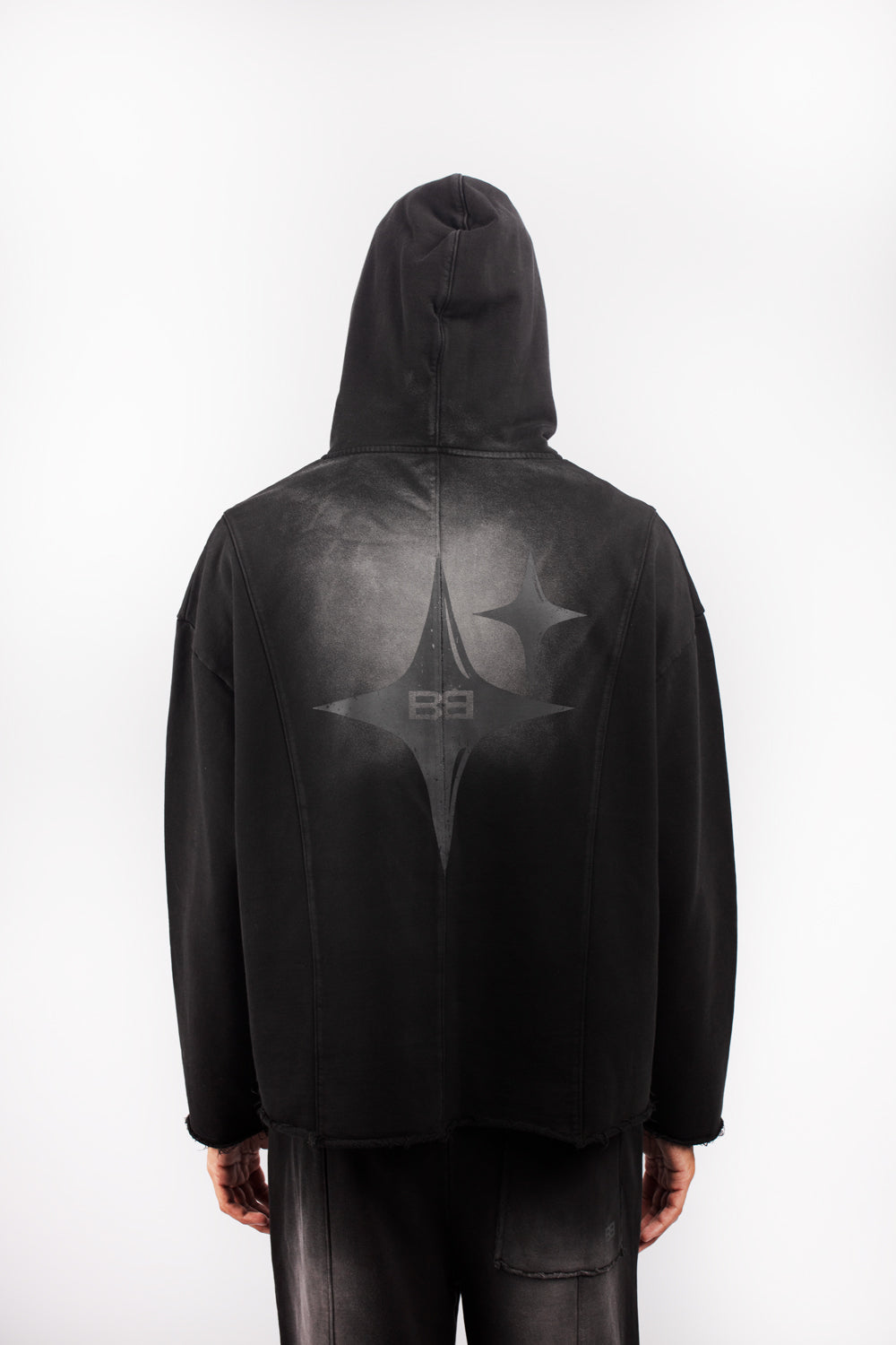 HOODIE ZIP STARTED BLACK