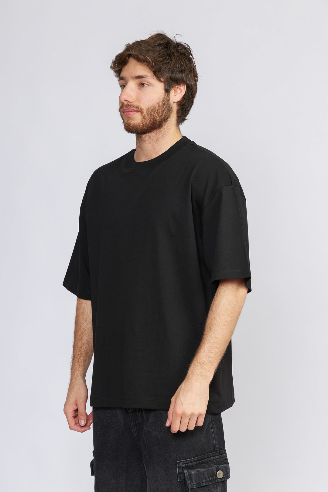 POLO OVERSIZE NEGRO