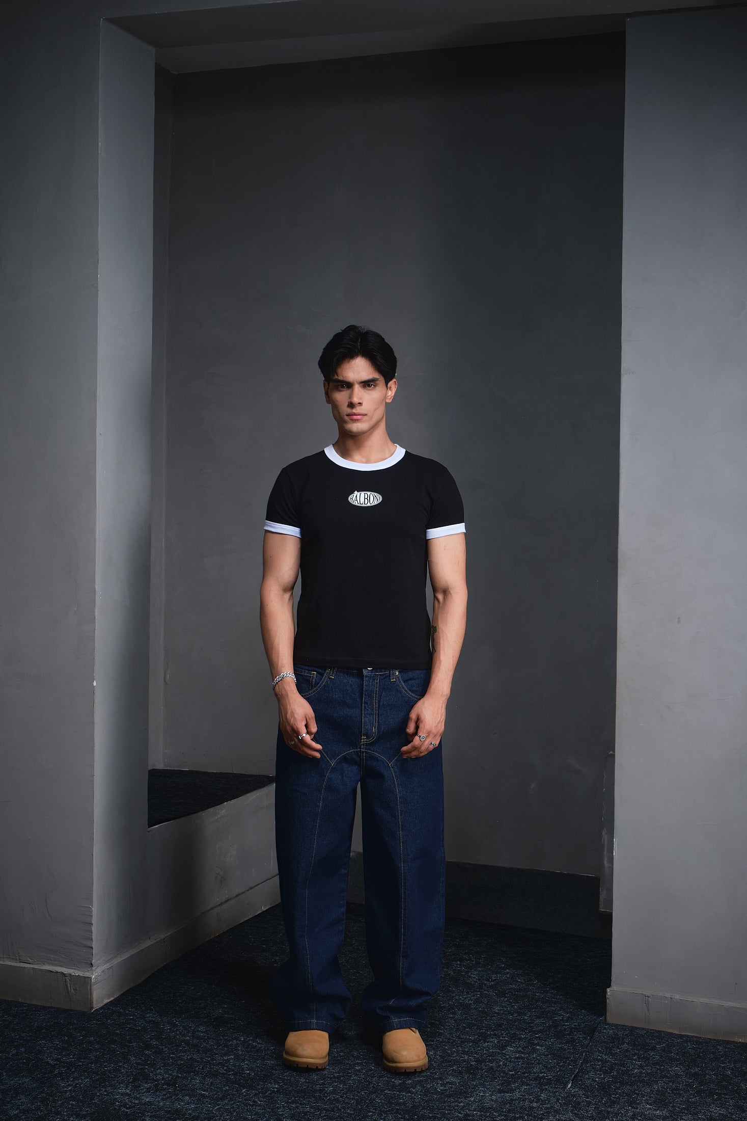 HARLAND BLACK BABY TEE