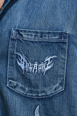 SHIRT INDIGO OXIDE BLUE