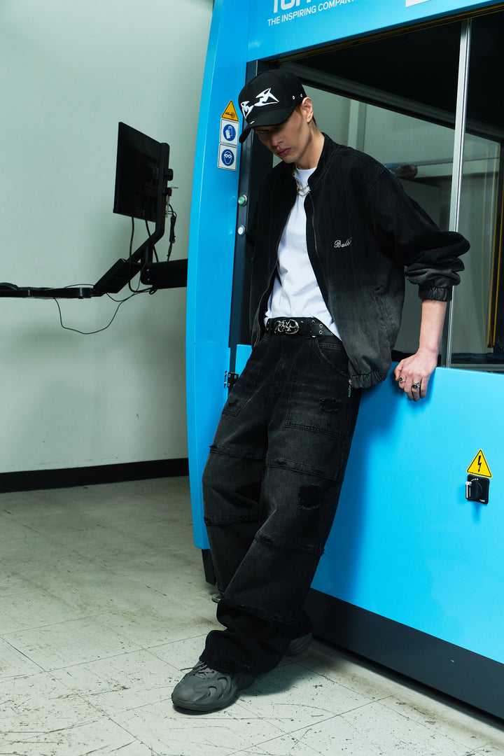 CASACA BOMBER MEET BLACK