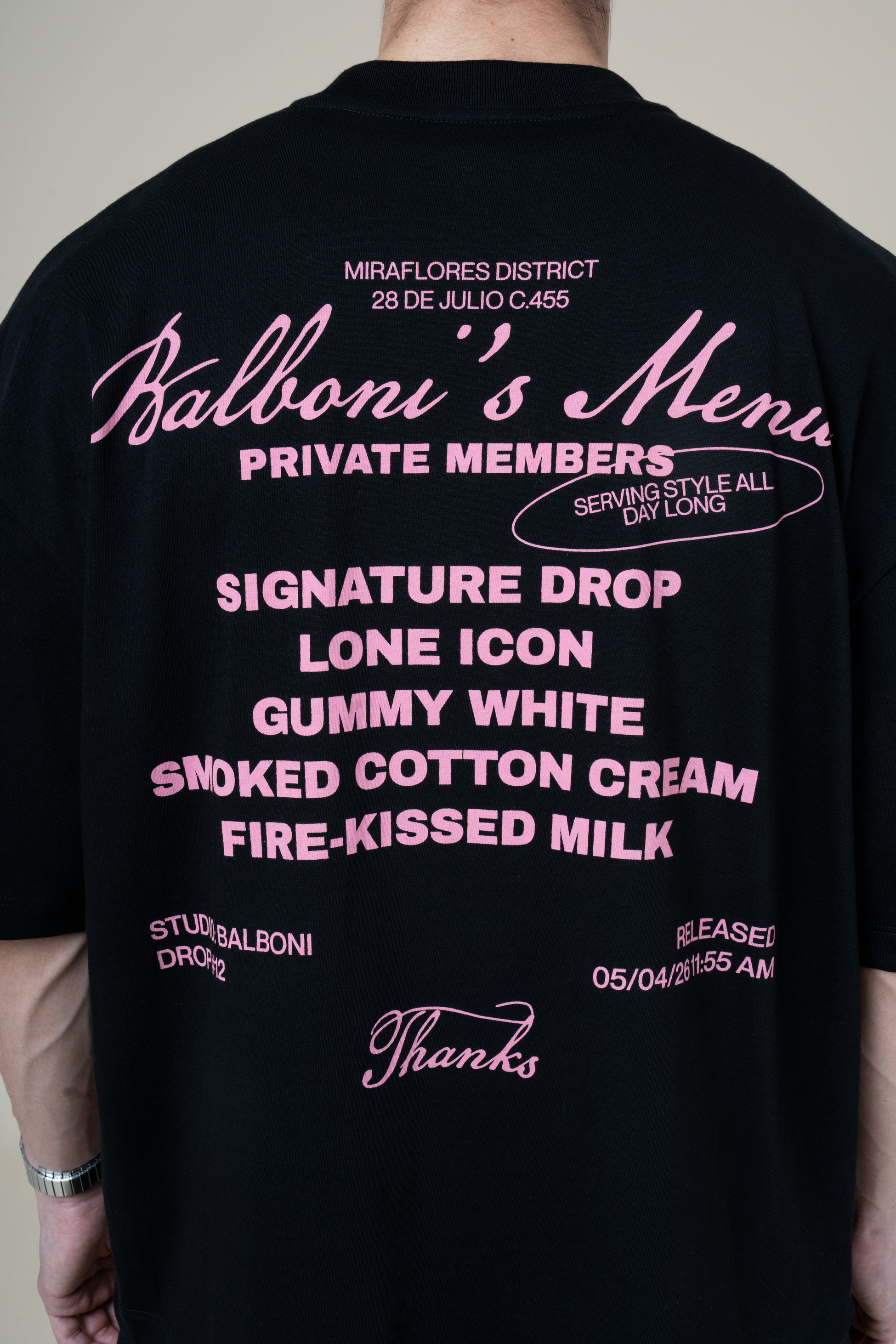 OVERSIZE MENU