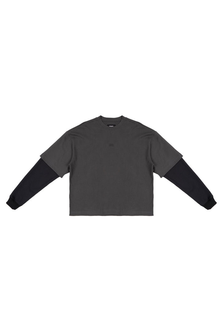 T-SHIRT TWOFOLD GREY