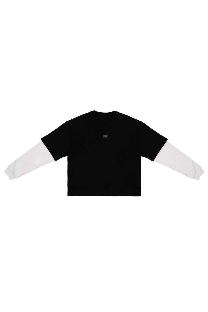 T-SHIRT TWOFOLD BLACK