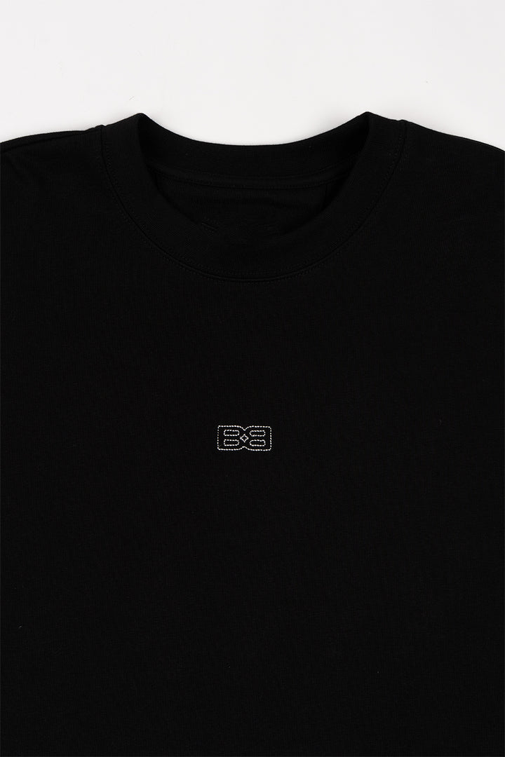 T-SHIRT TWOFOLD BLACK