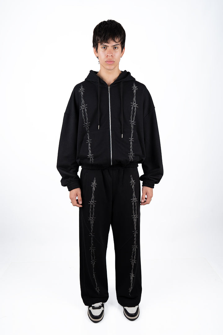 ZIP HOODIE THORNED