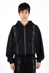 ZIP HOODIE THORNED
