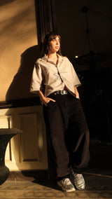 PANT BALLOON BLACK PEACE