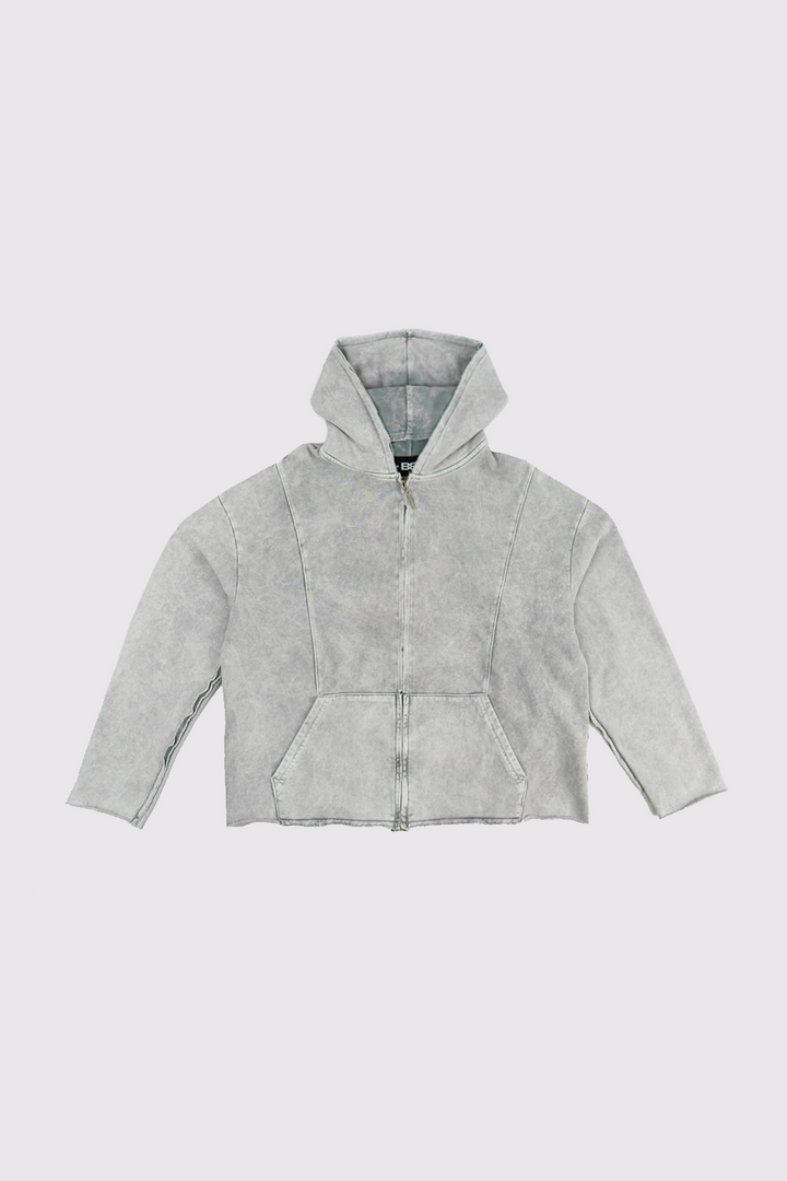 HOODIE ZIP STARTED SILVER