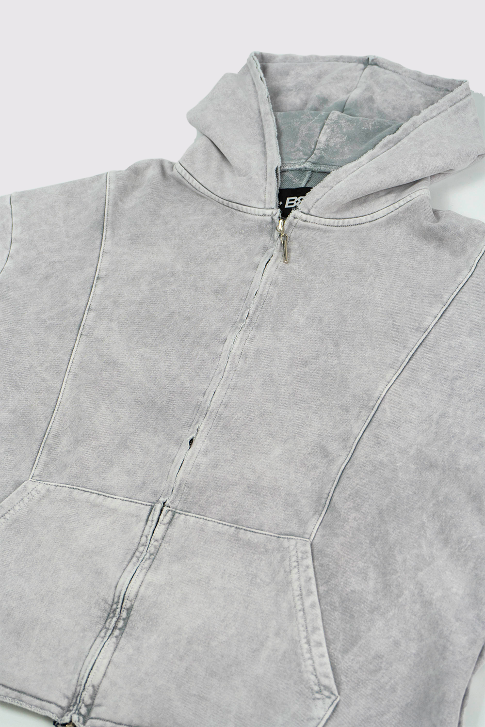 HOODIE ZIP STARTED SILVER