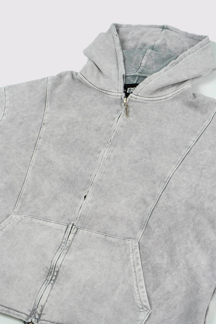 HOODIE ZIP STARTED SILVER