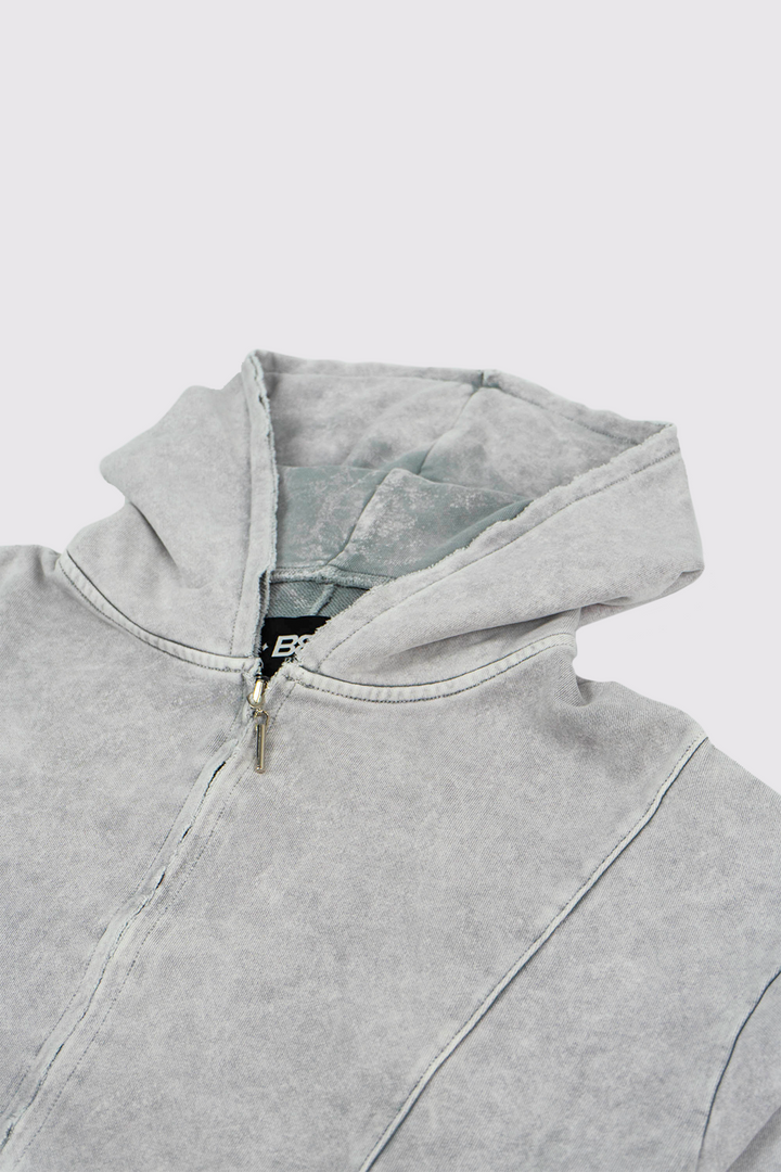 HOODIE ZIP STARTED SILVER