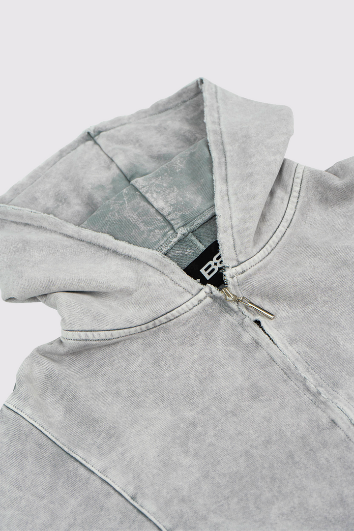 HOODIE ZIP STARTED SILVER