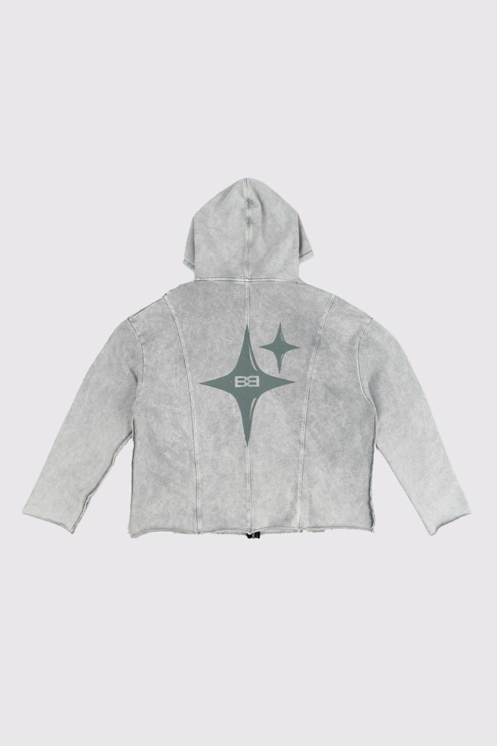 HOODIE ZIP STARTED SILVER