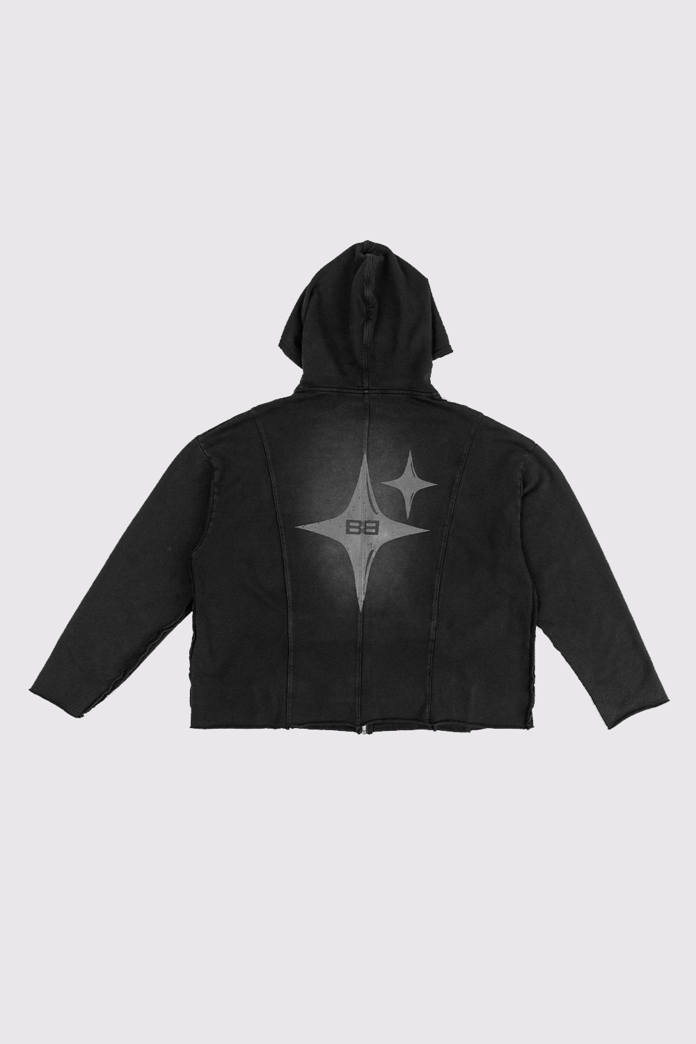 HOODIE ZIP STARTED BLACK