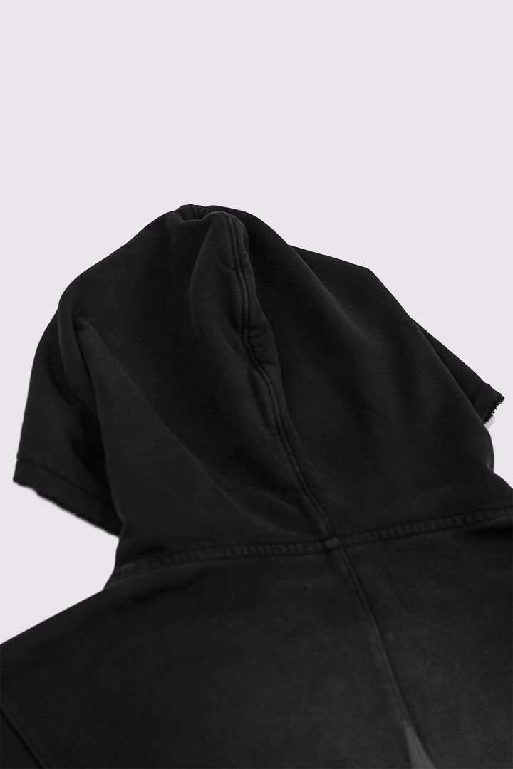 HOODIE ZIP STARTED BLACK