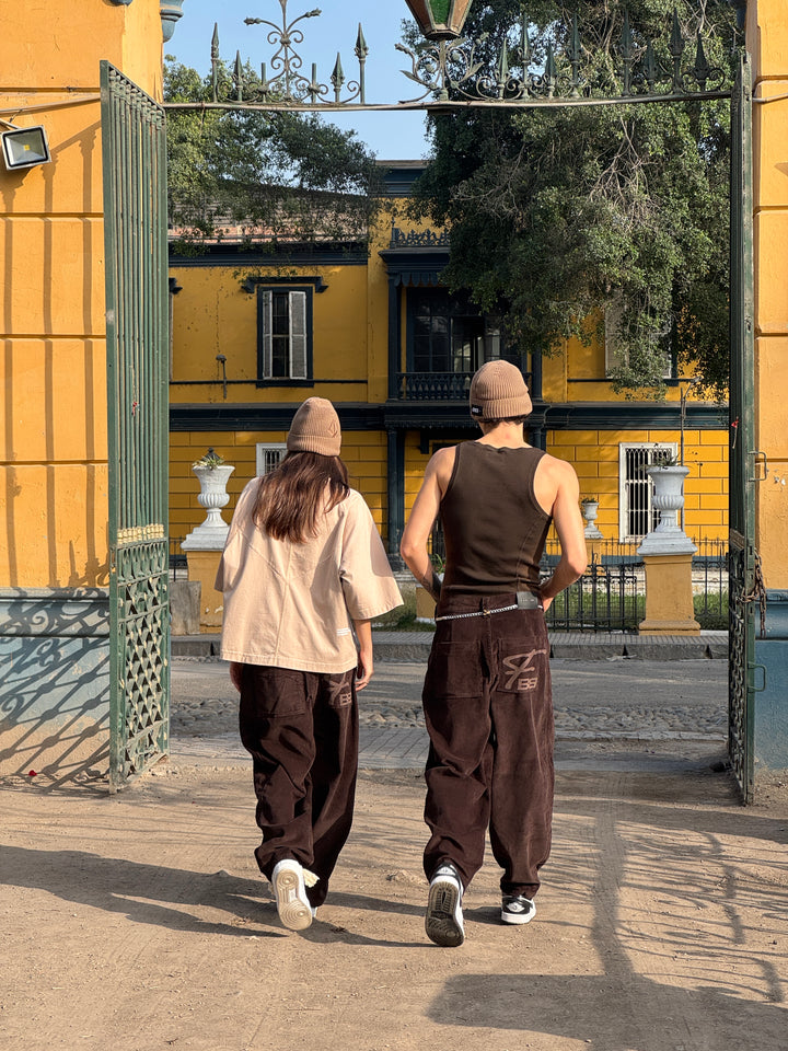 PANT BALLOON BROWN PEACE