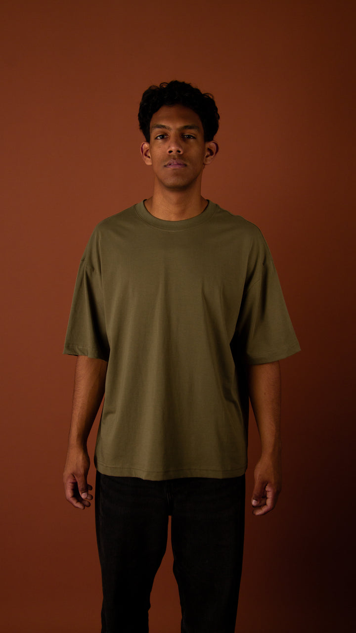 POLO OVERSIZE VERDE MILITAR