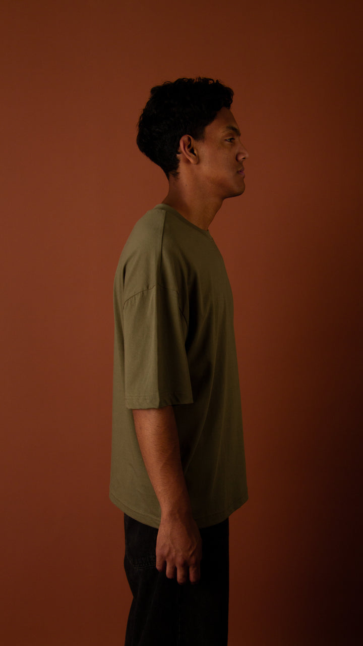 POLO OVERSIZE VERDE MILITAR