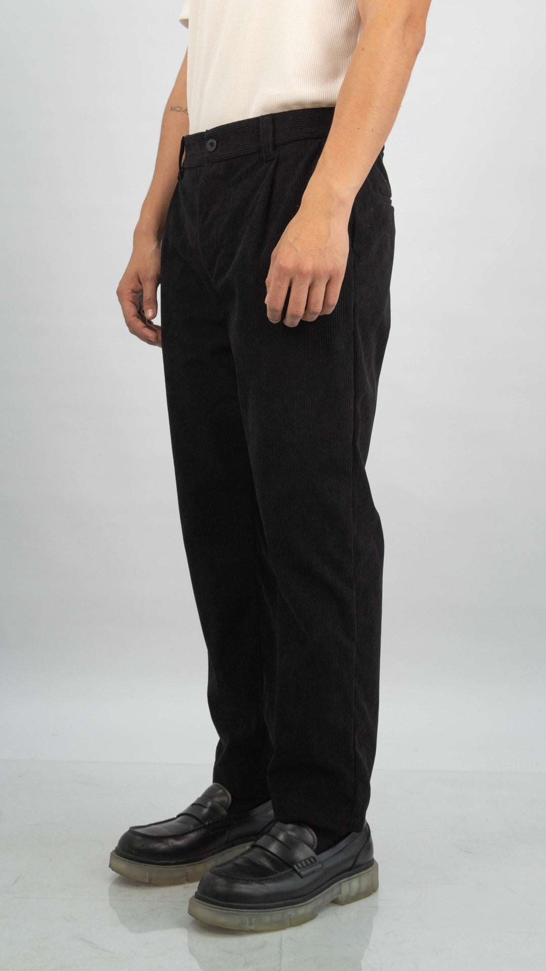 CORDUROY PANTS NEGRO