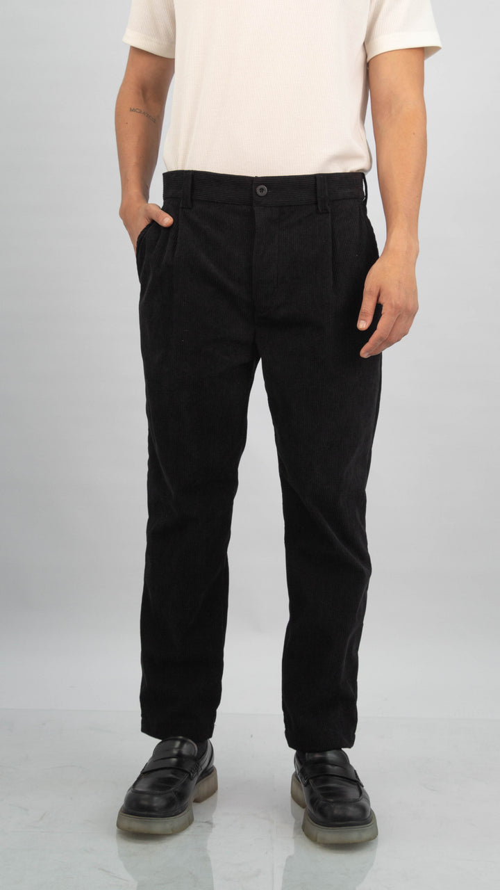 CORDUROY PANTS NEGRO