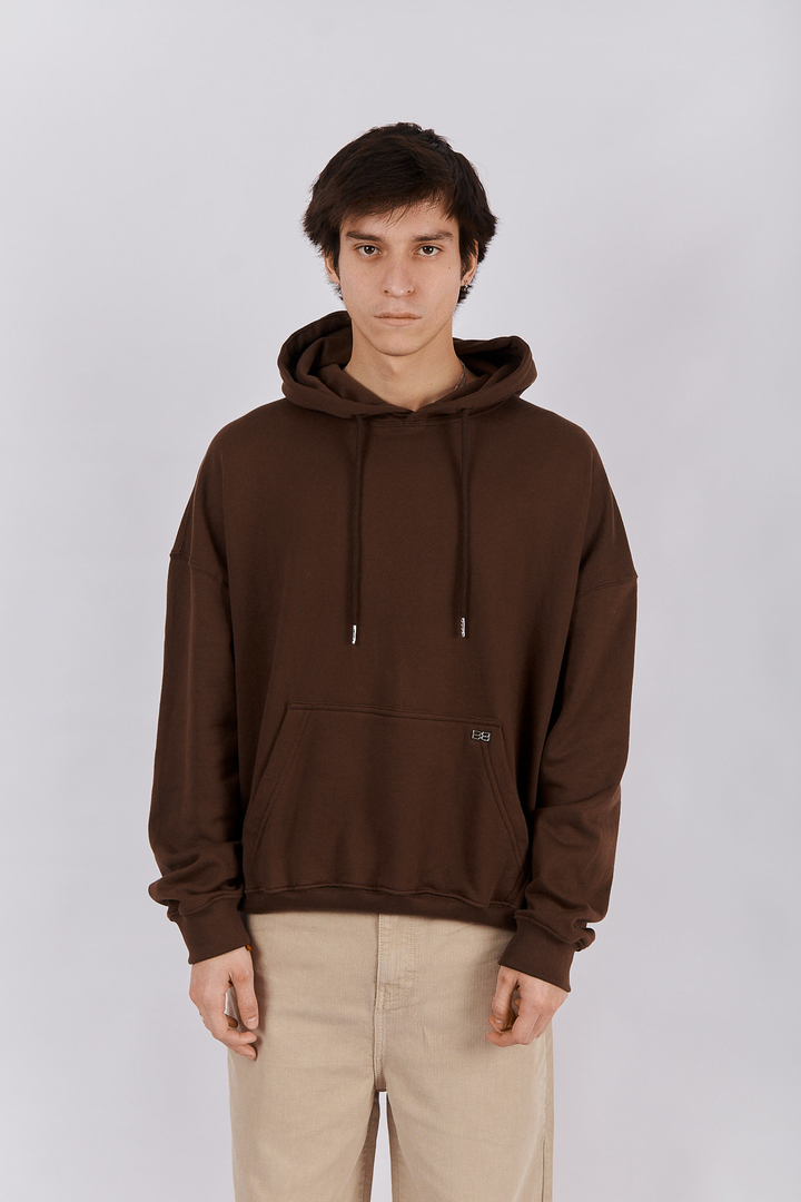 HOODIE BOXY BROWN