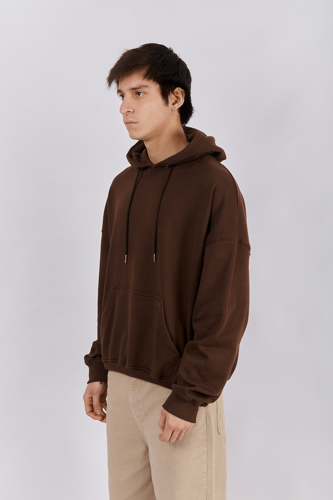 HOODIE BOXY BROWN