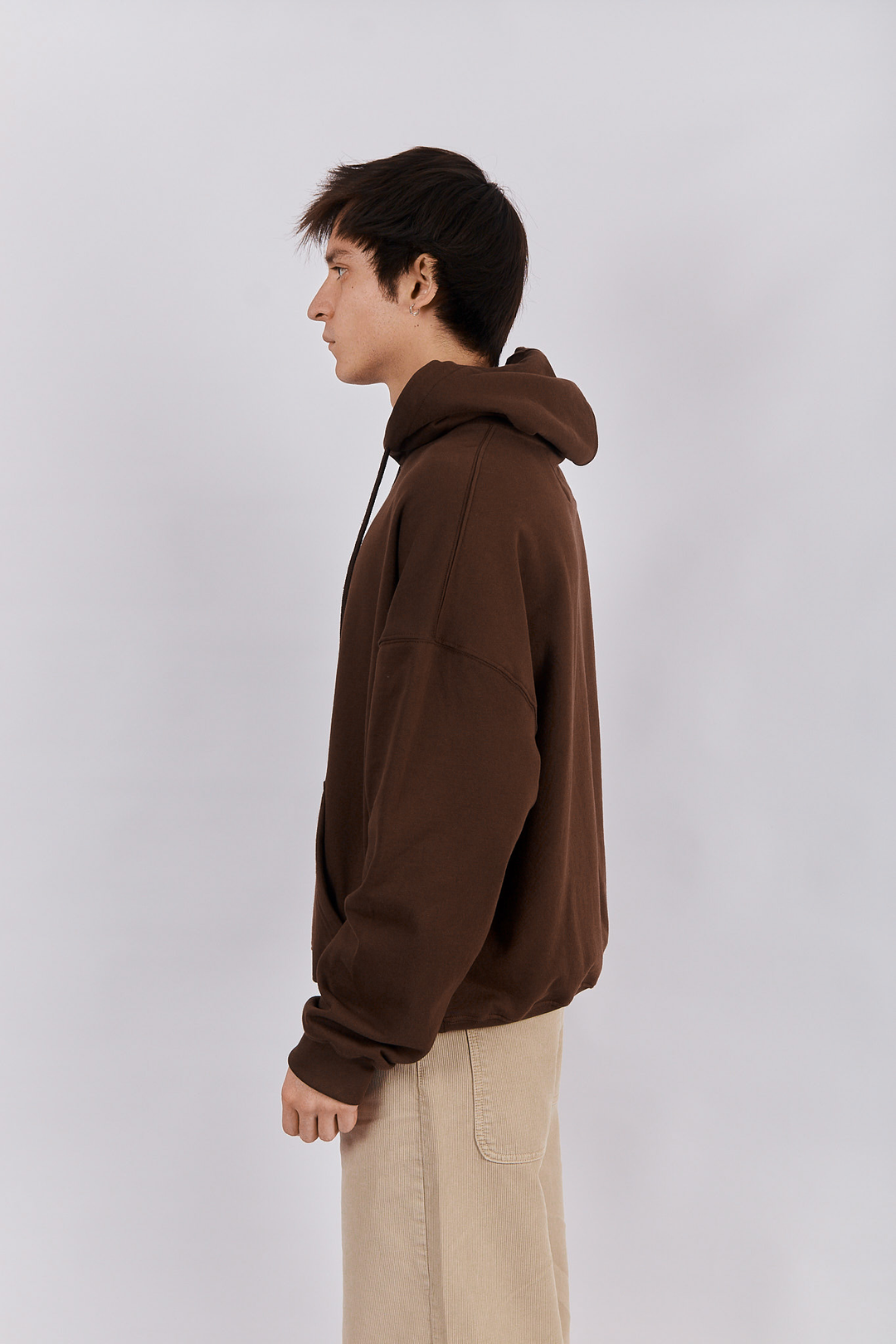 HOODIE BOXY BROWN