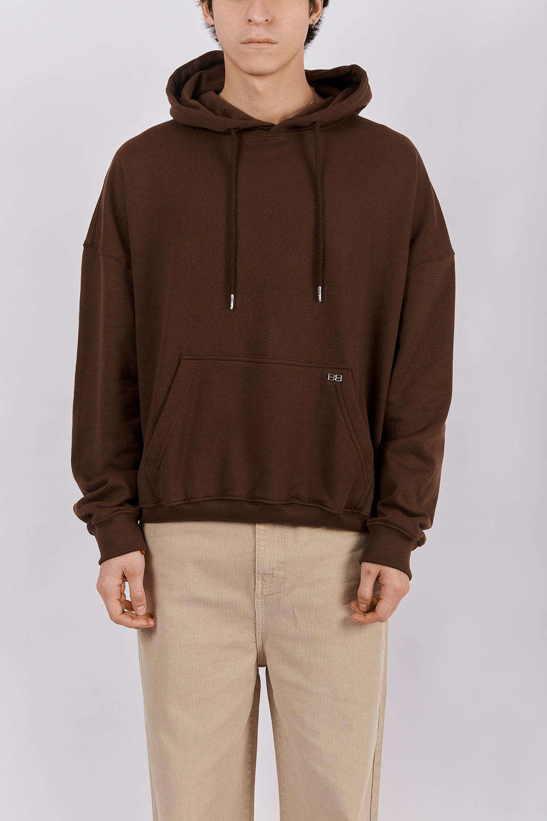 HOODIE BOXY BROWN