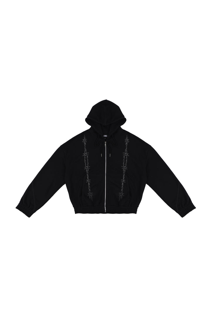 ZIP HOODIE THORNED