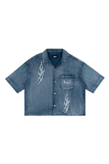 SHIRT INDIGO OXIDE BLUE