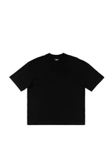 BLACK OVERSIZED POLO SHIRT