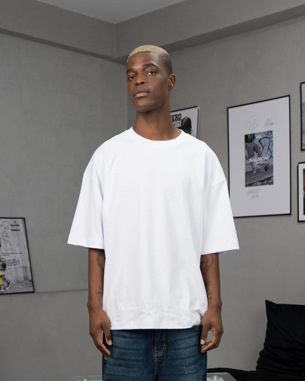 Polo Oversize Blanco