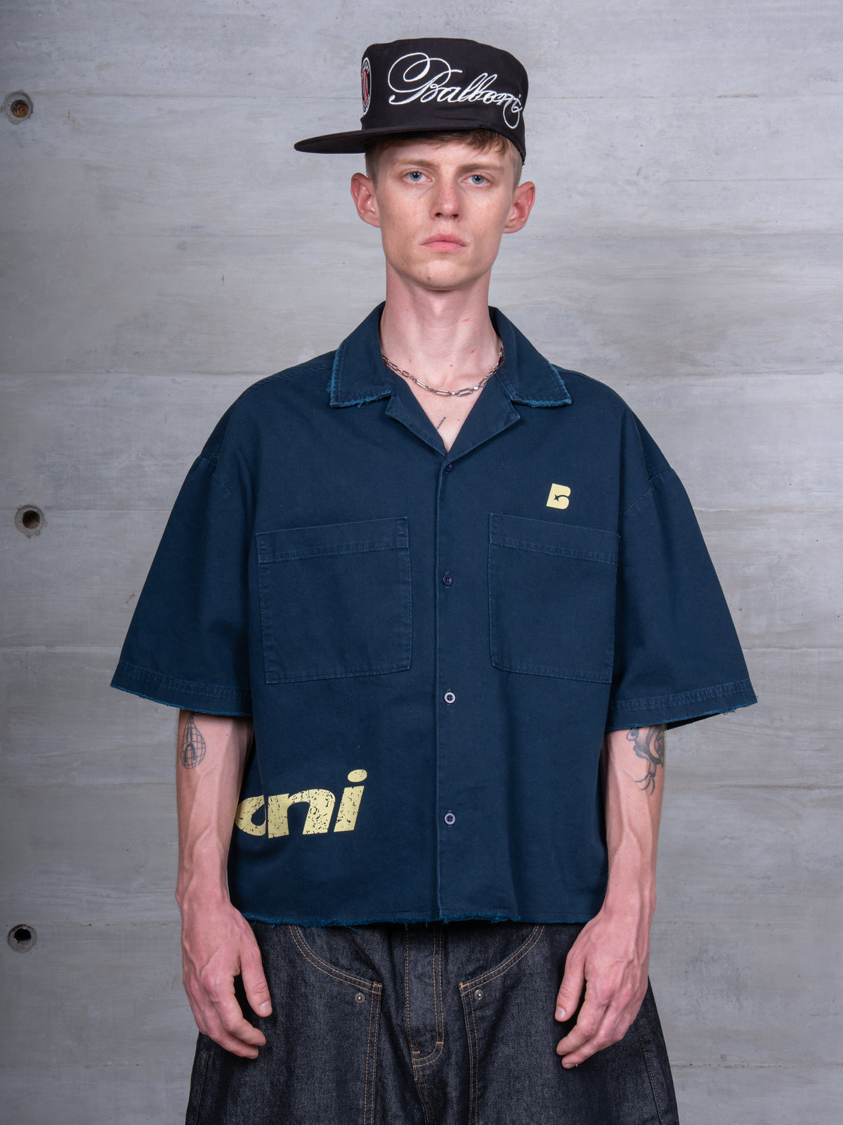 SHIRT BOXY DREW BLUE