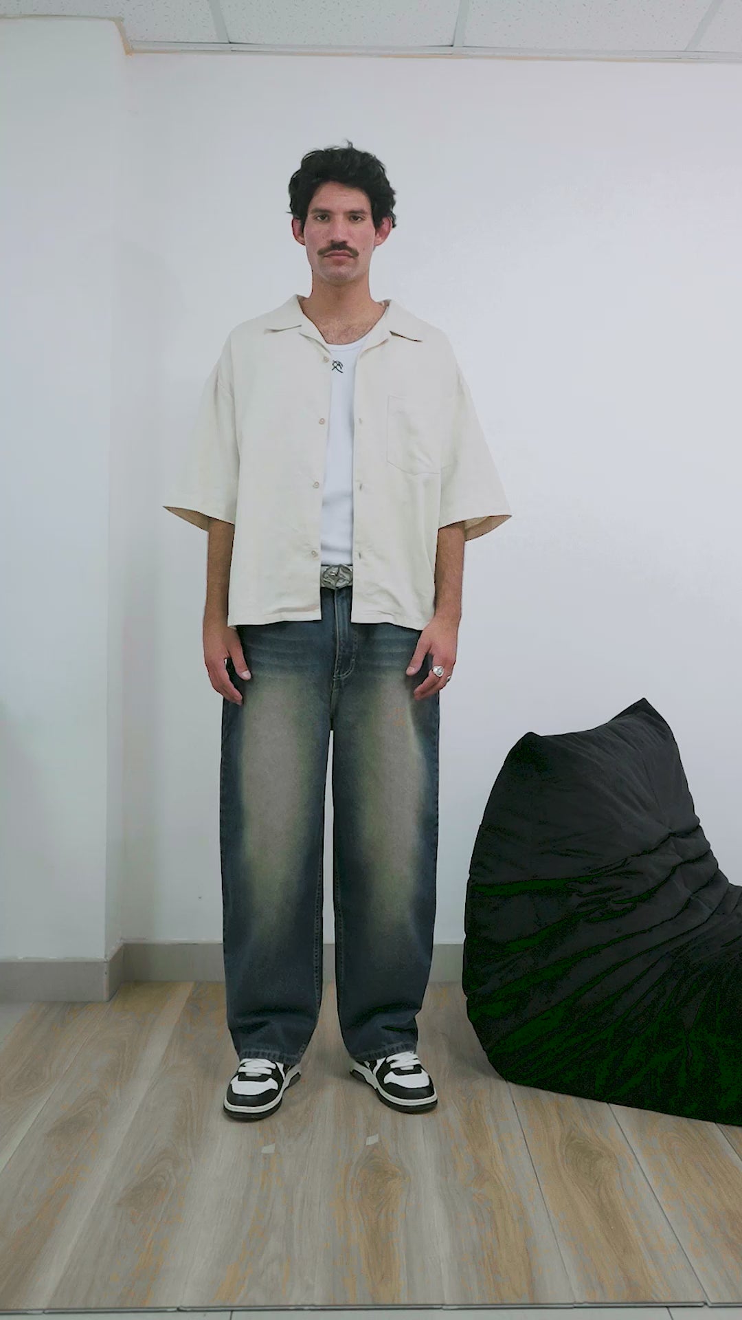 STONE BAGGY OXID BLUE