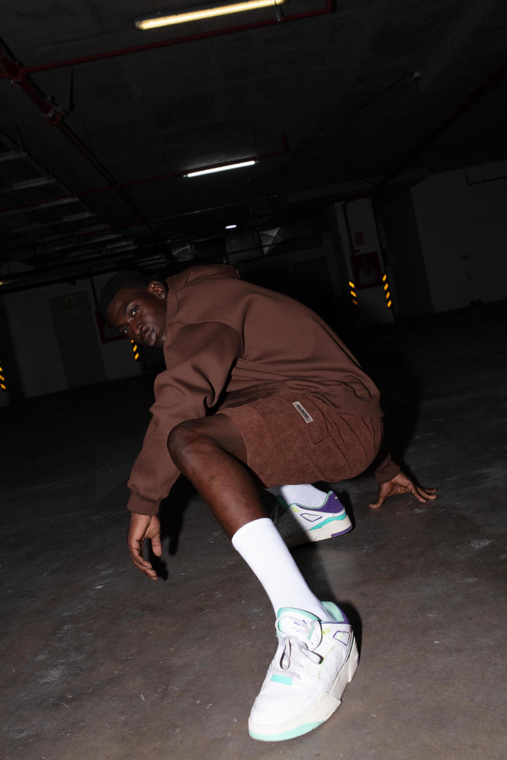 SHORT CORDUROY MARRON