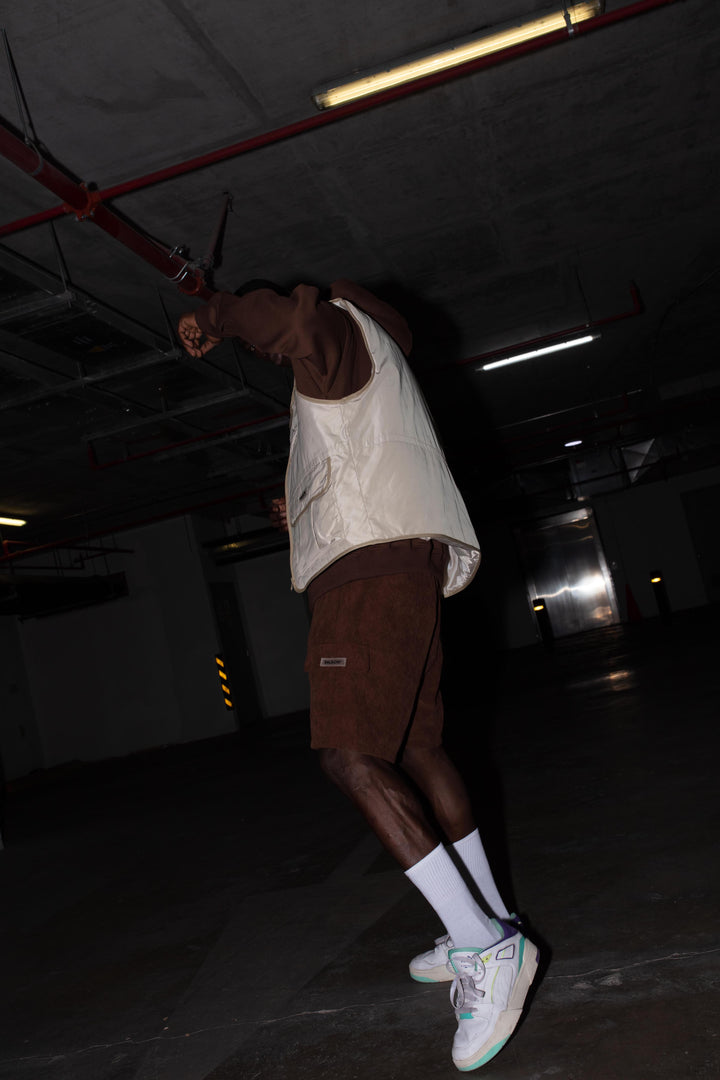SHORT CORDUROY MARRON